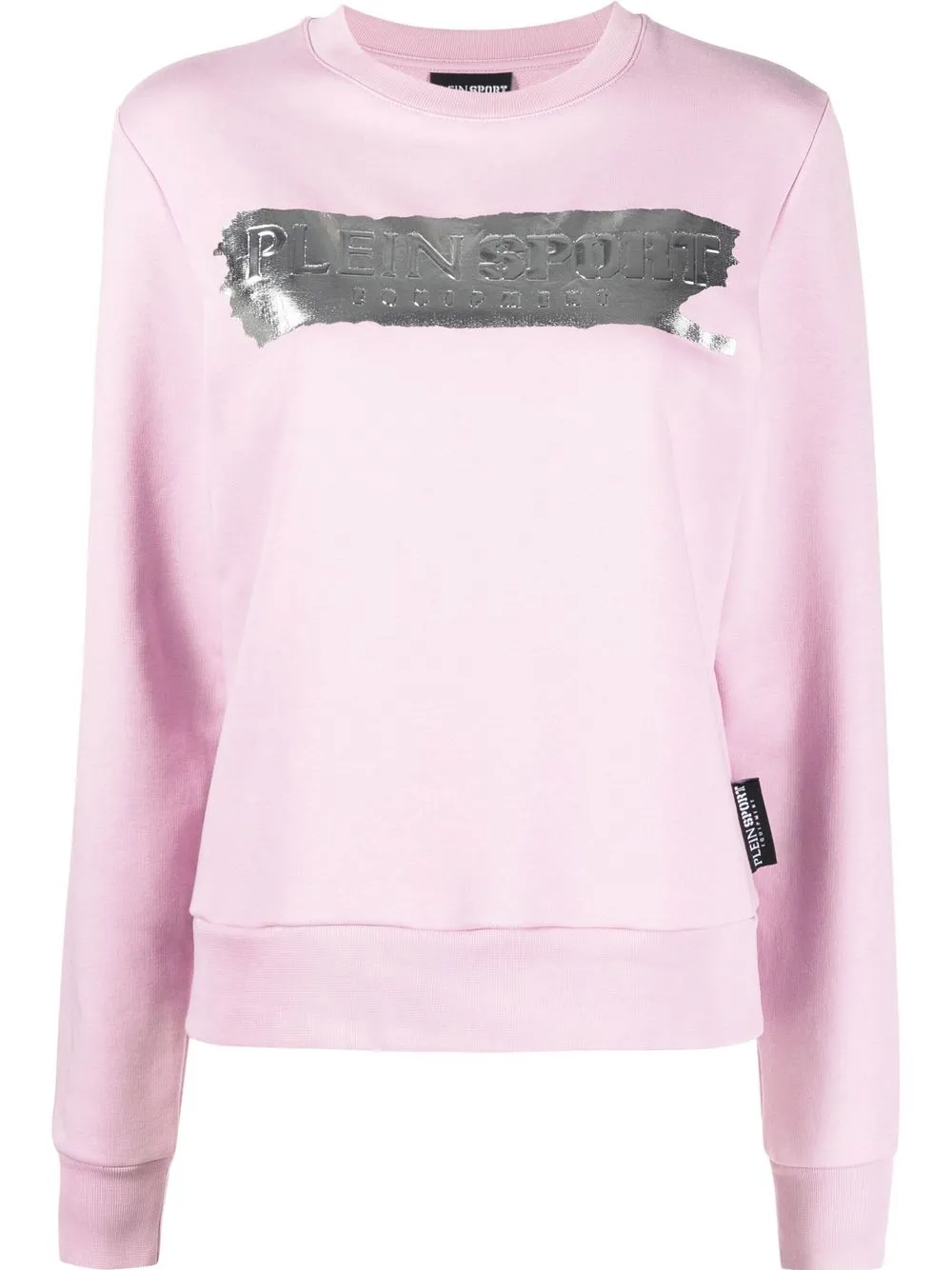Plein Sport crew-neck logo-print sweatshirt | Purple | Image 1