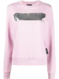 Plein Sport crew-neck logo-print sweatshirt - Purple