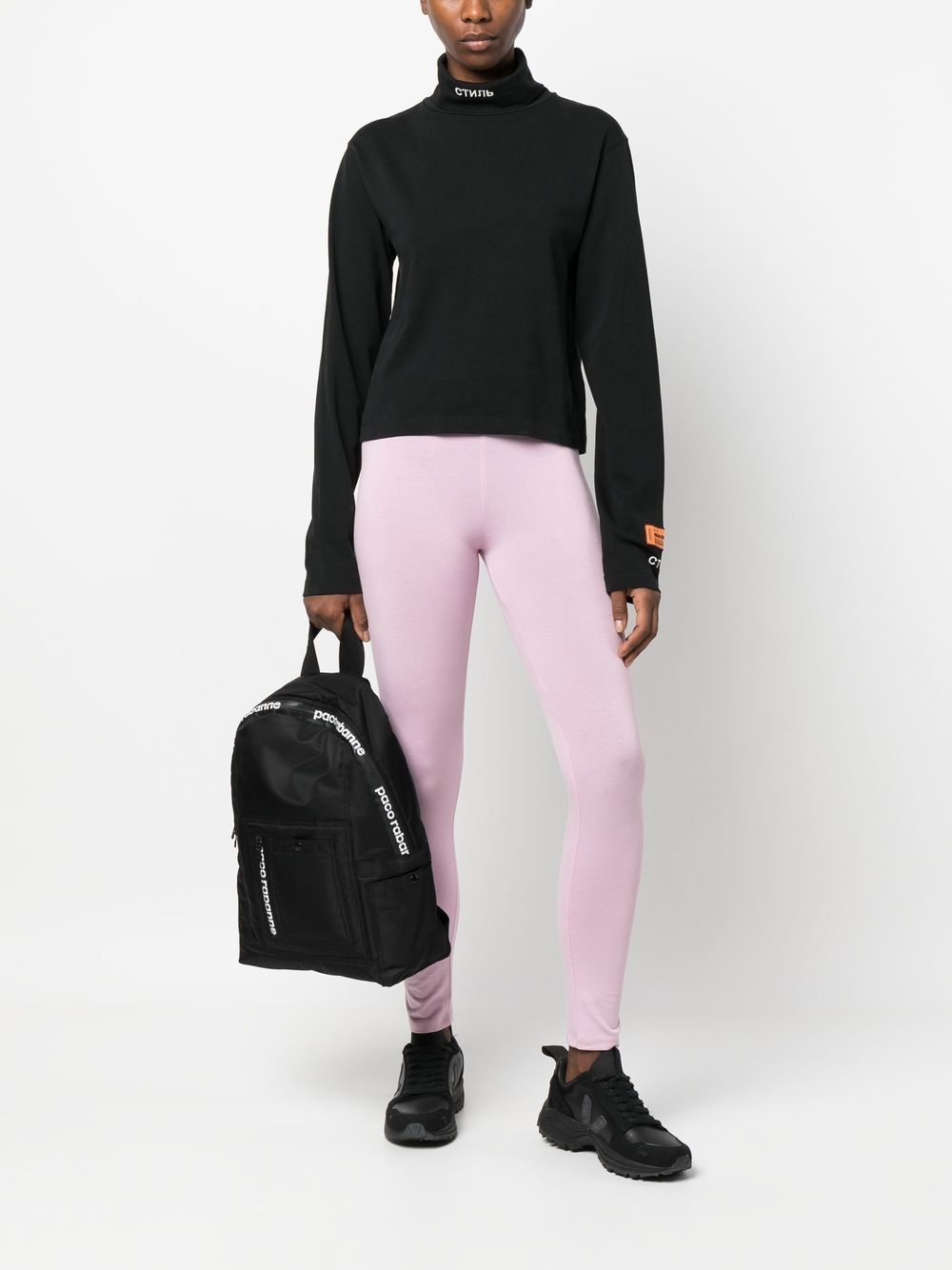 Plein Sport Legging met logoprint - Roze