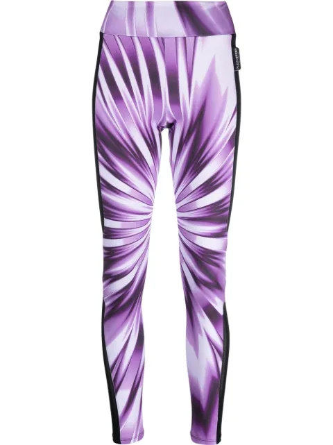 Plein Sport tie-dye high-waisted leggings