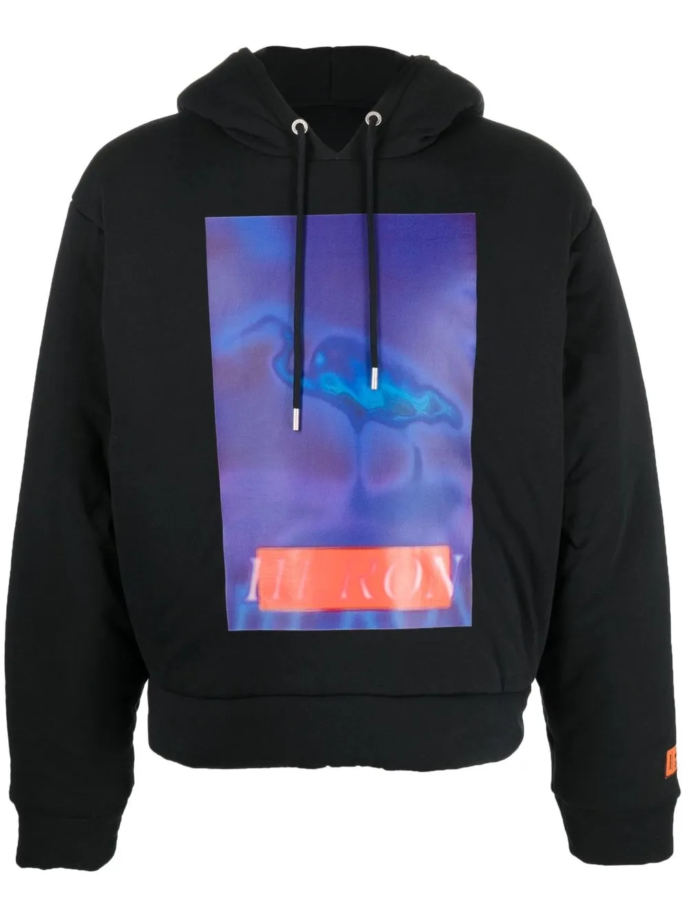 

Heron Preston hoodie con estampado gráfico y cordones - Azul