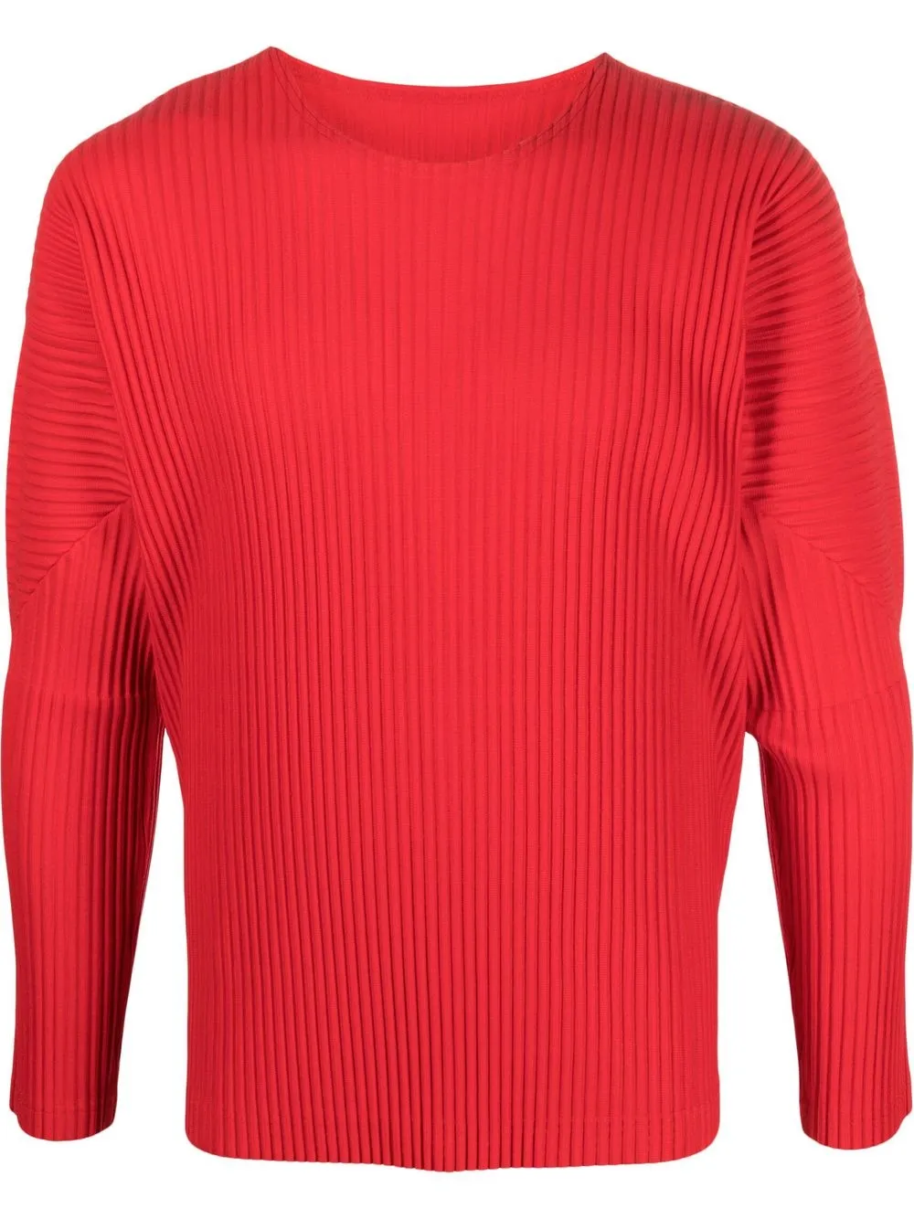 

Homme Plissé Issey Miyake long-sleeve ribbed T-shirt - Red