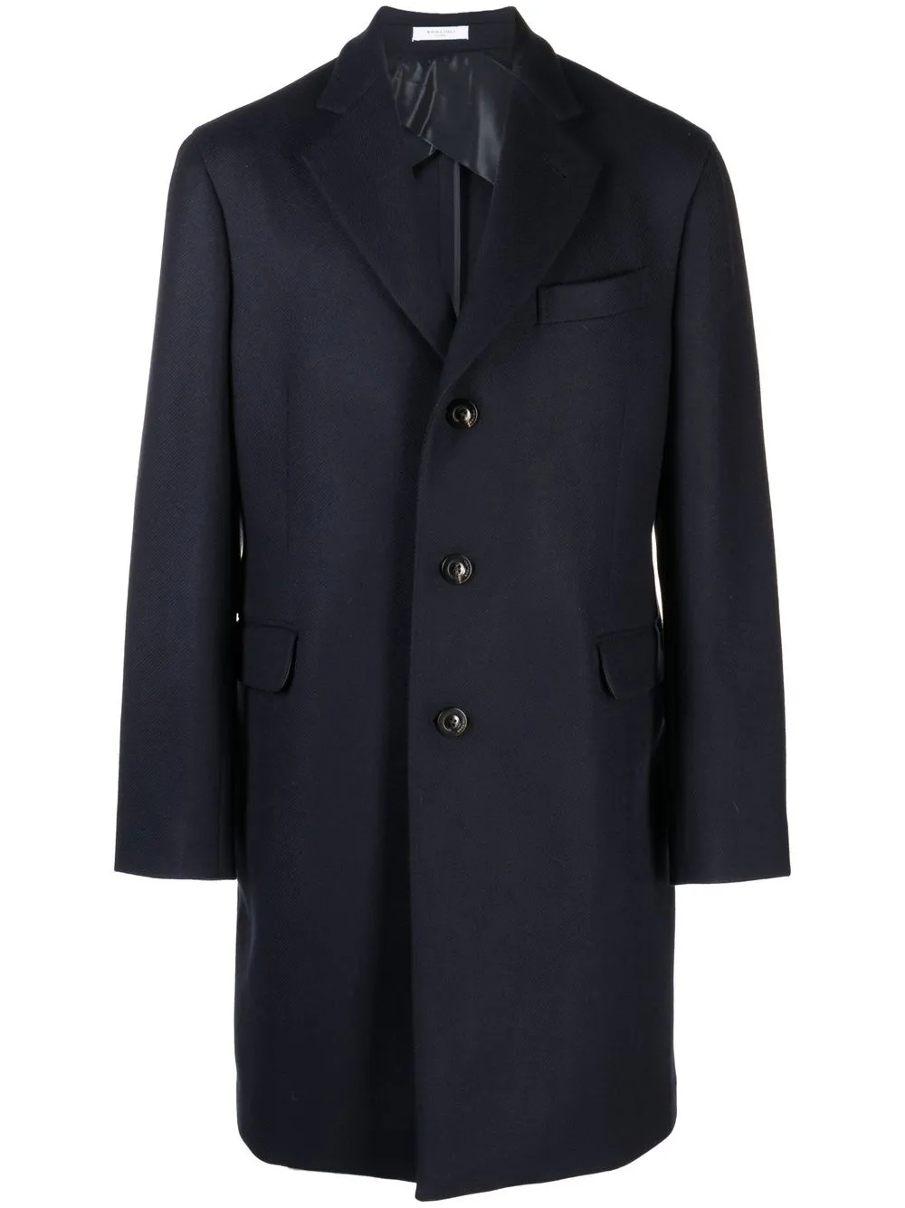 Boglioli Single Breasted Coat In Blue