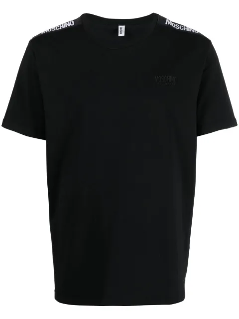 Moschino playera con franja del logo