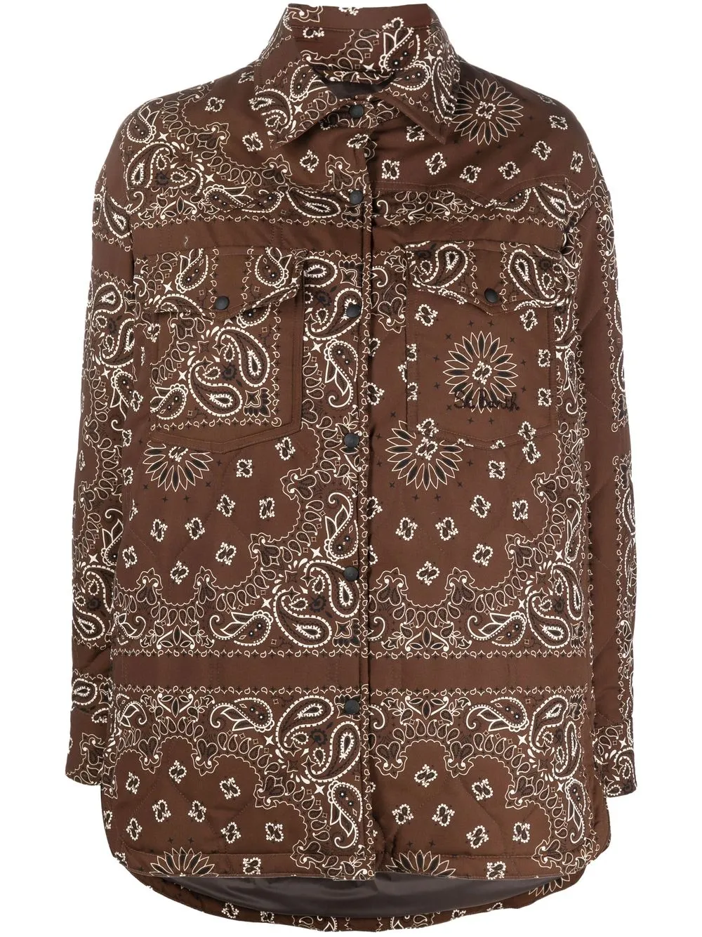

MC2 Saint Barth paisley-print button-up shirt - Marrón