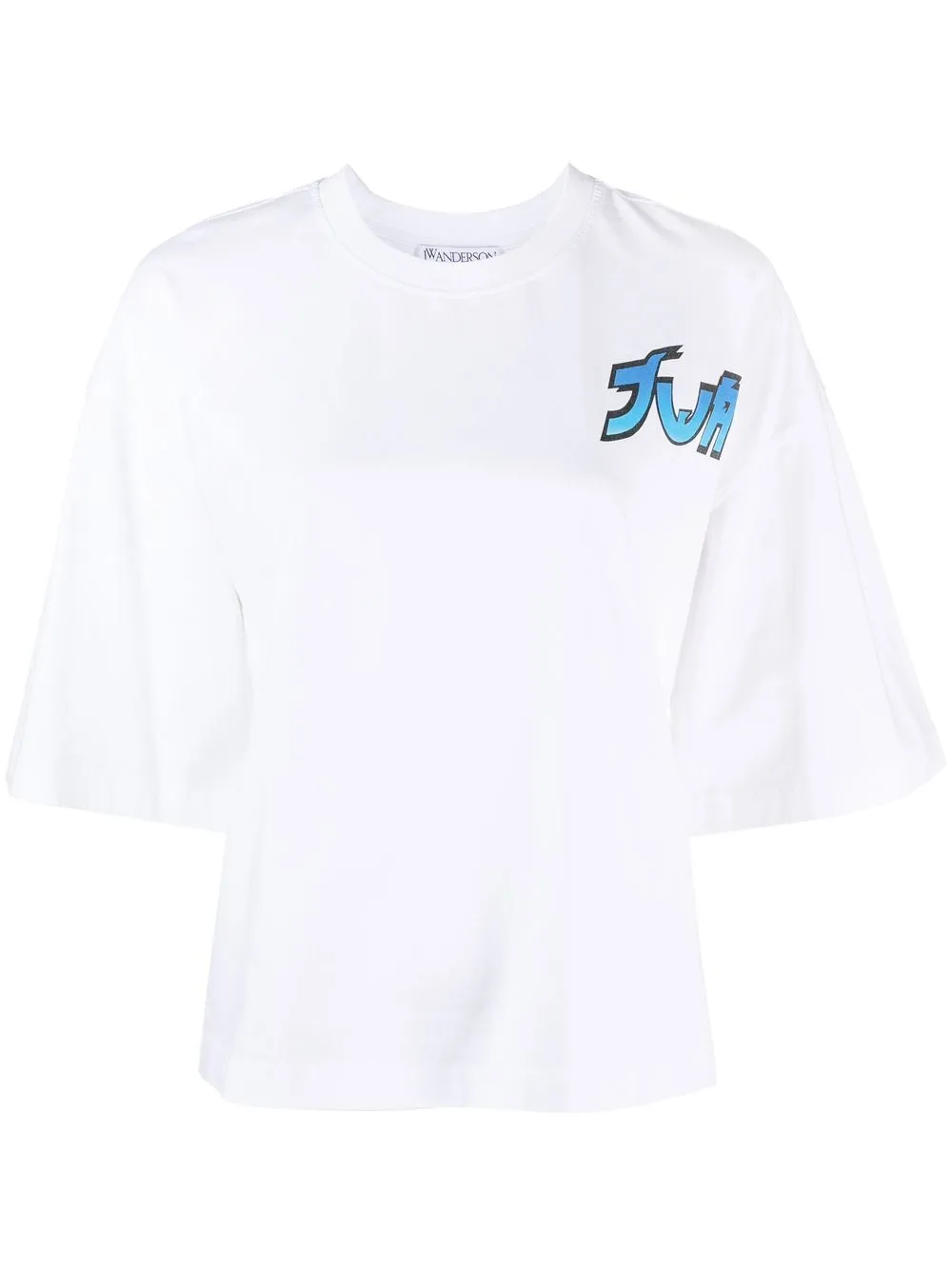 

JW Anderson playera con estampado gráfico de JW Anderson x Run Hany - Blanco