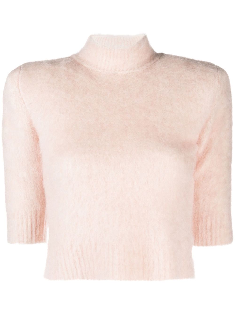 SPORTMAX HIGH-NECK CROPPED KNIT TOP