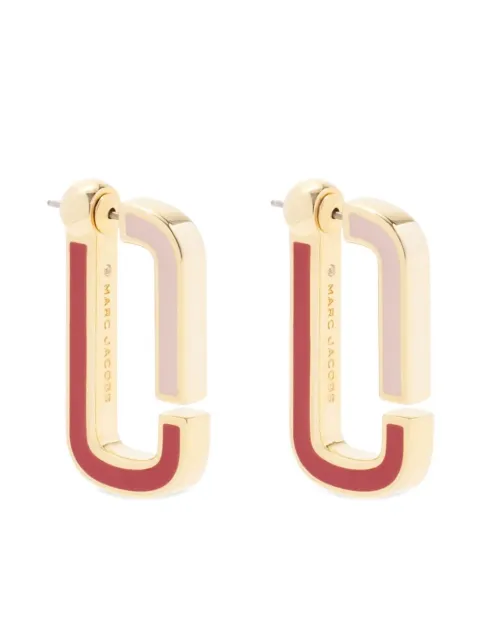 Marc Jacobs two-tone flat hoop earrings
