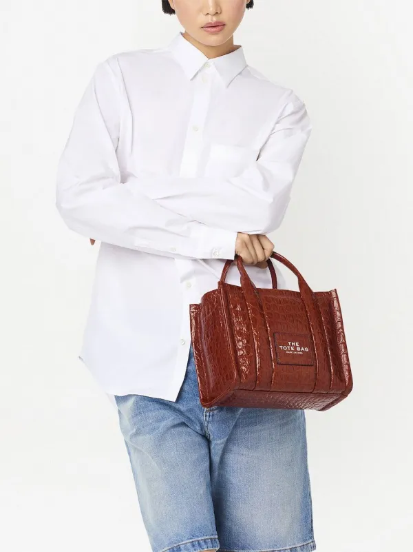 Marc jacobs embossed tote bag clearance