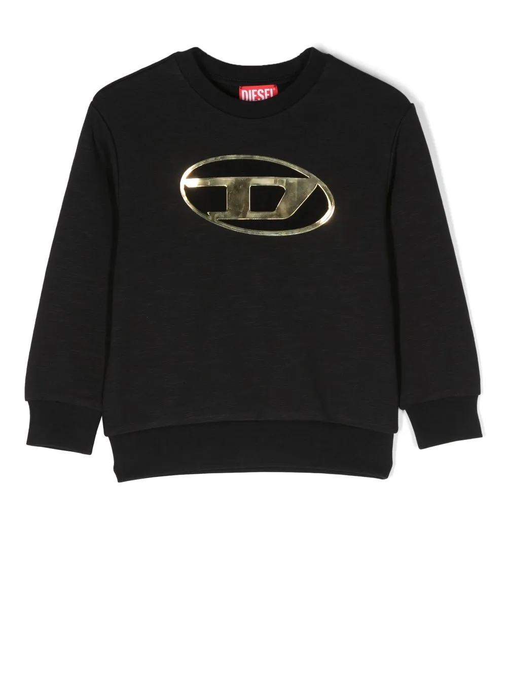 

Diesel Kids Sjoey Oval-D logo sweatshirt - Black