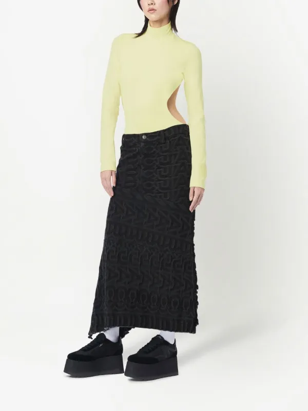 Marc Jacobs cut-out long-sleeve Bodysuit | Yellow | FARFETCH