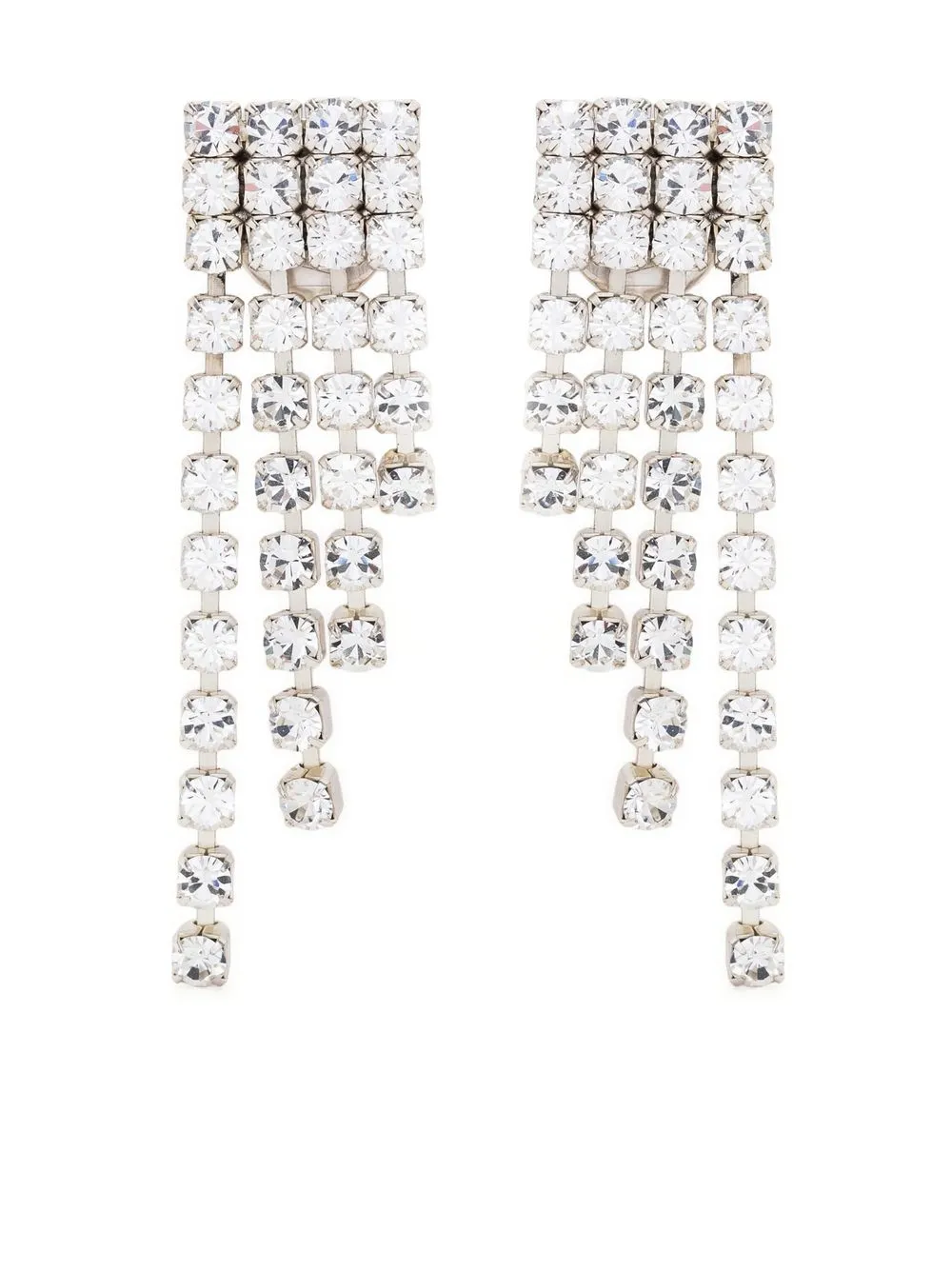 

Christopher Esber aretes con detalles de cristal - Plateado