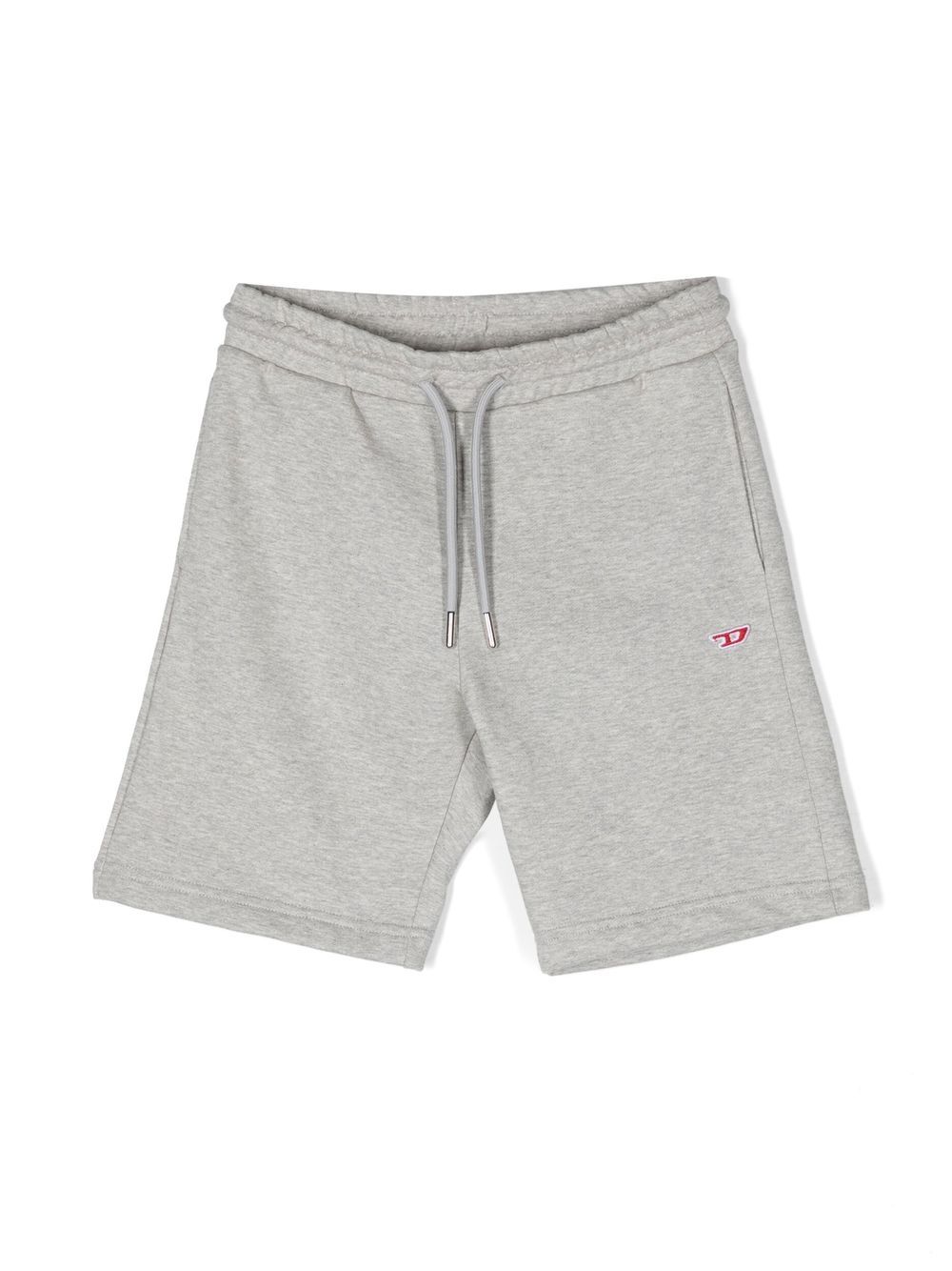 Diesel Kids' Calzoncini Drawstring Track Shorts In Grey