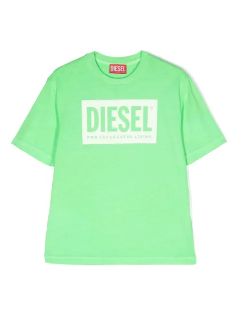Diesel Kids 로고 프린트 티셔츠