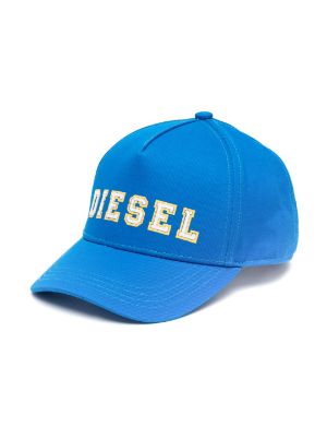Diesel logo-embossed Leather Baseball Cap - Farfetch