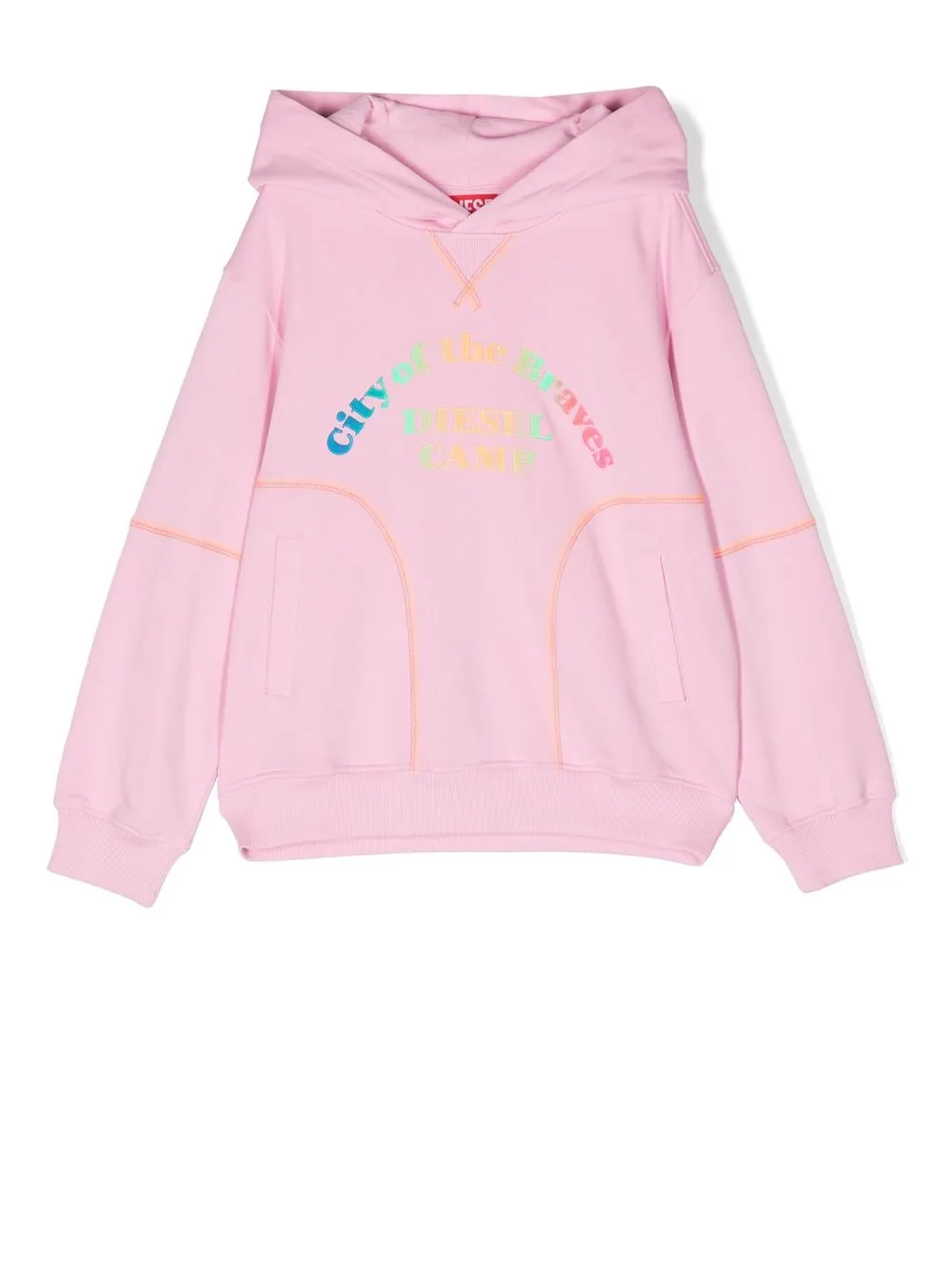 

Diesel Kids Diesel Camp cotton hoodie - Pink