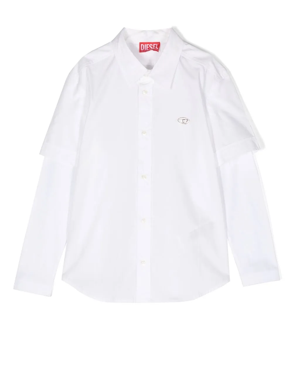 

Diesel Kids camisa manga larga - Blanco