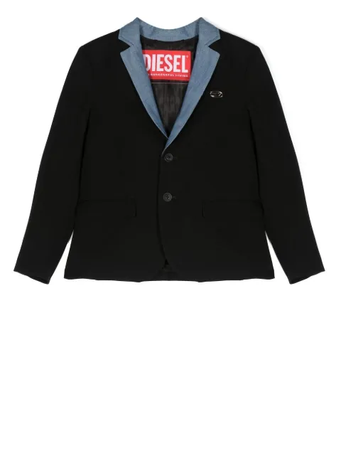 Diesel Kids بليزر بياقة متباينة اللون