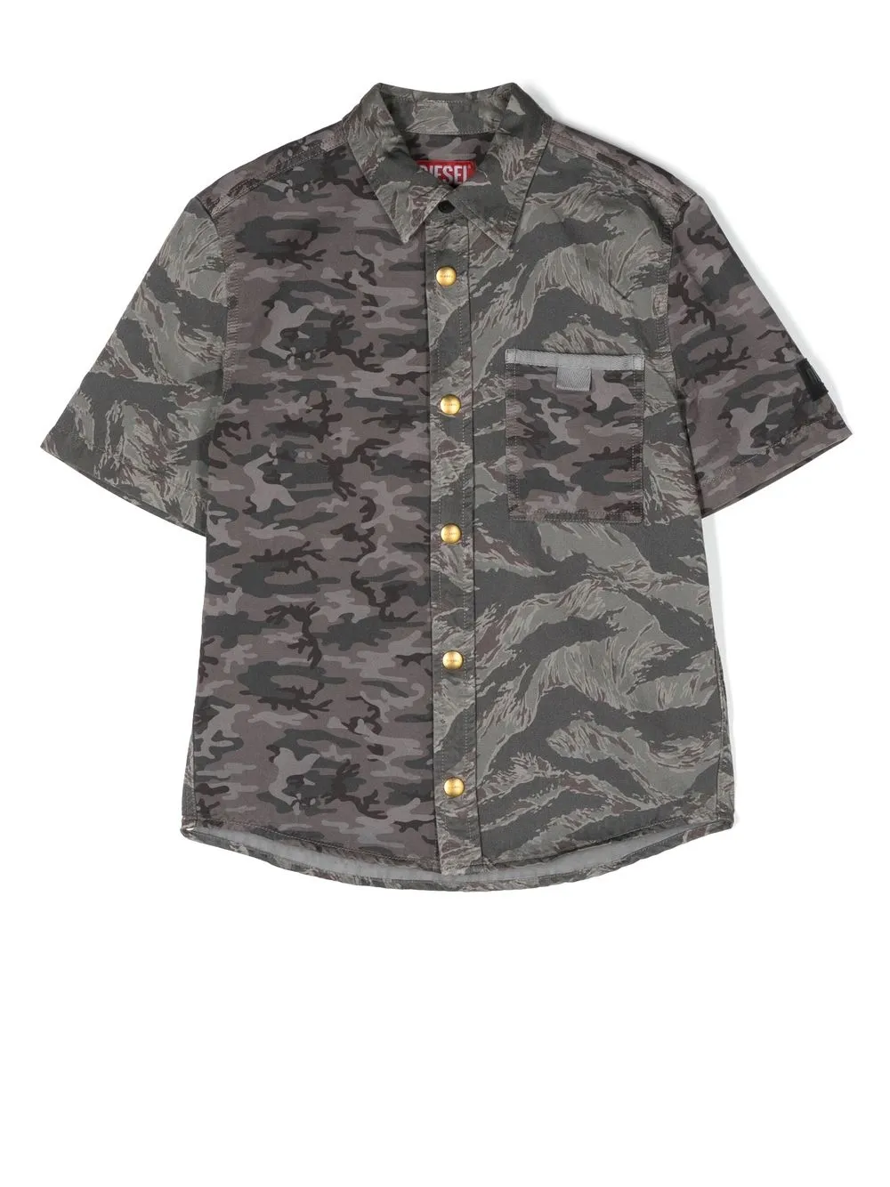 

Diesel Kids camouflage-print short-sleeved shirt - Green