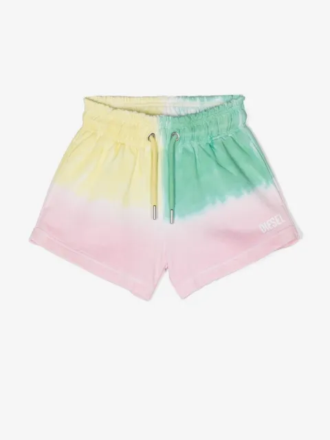 Diesel Kids shorts Panidy con estampado tie-dye