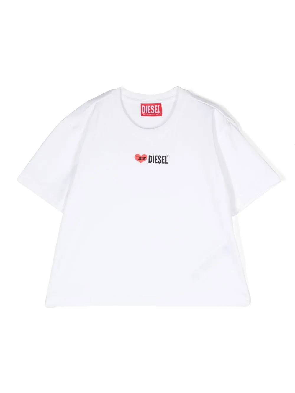 

Diesel Kids logo print short sleeve T-shirt - White