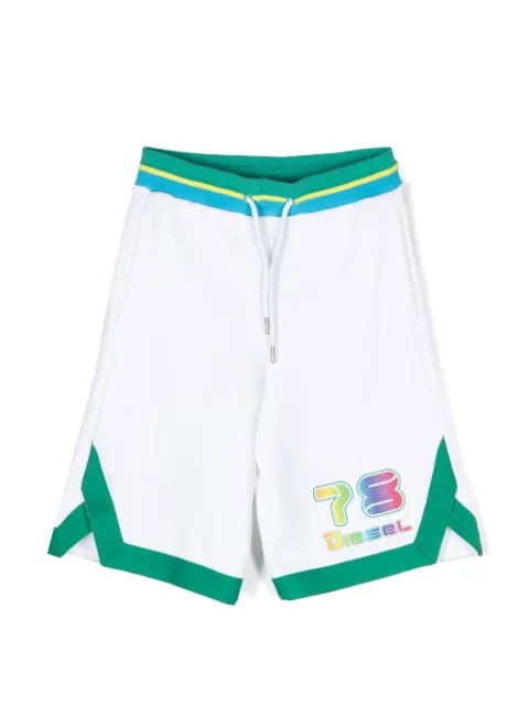 Diesel Kids logo-print track shorts