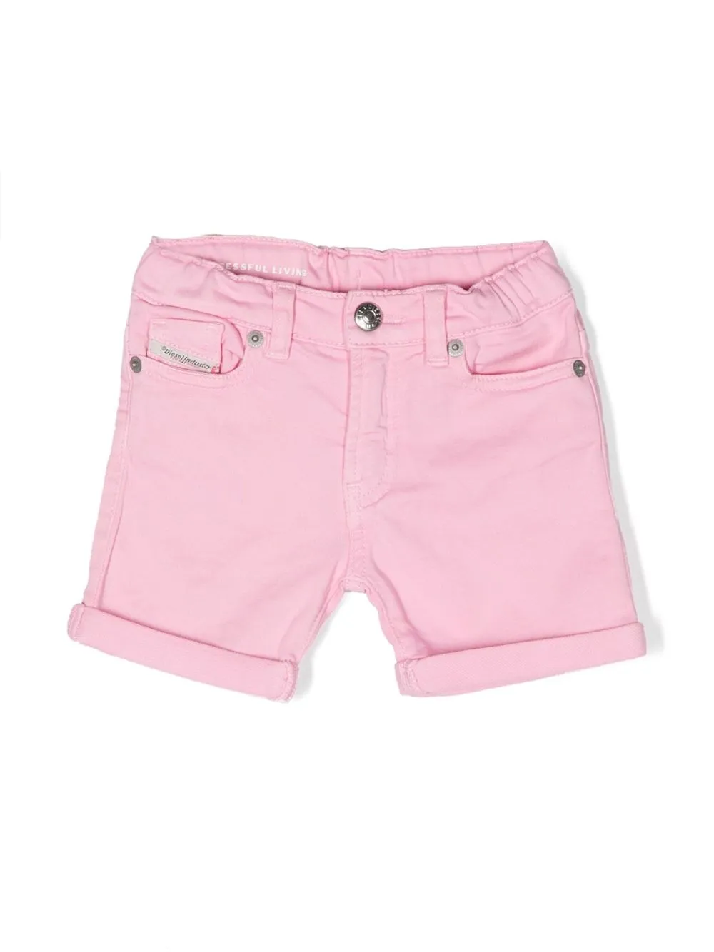 

Diesel Kids shorts con parche del logo - Rosado