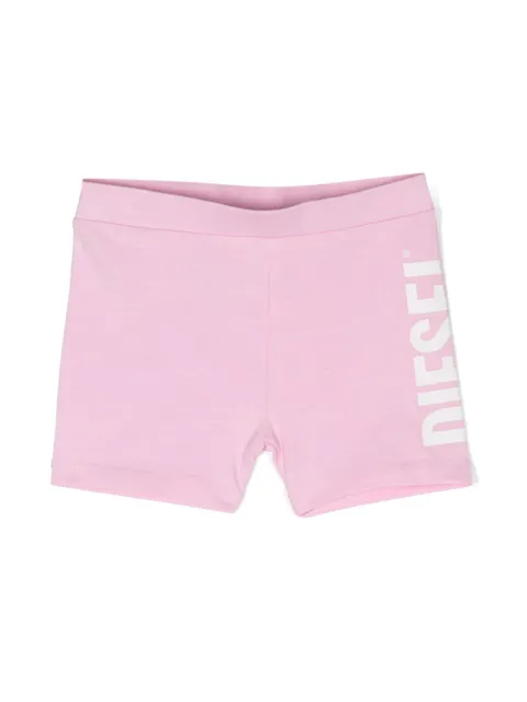 Diesel Kids logo-print short shorts 