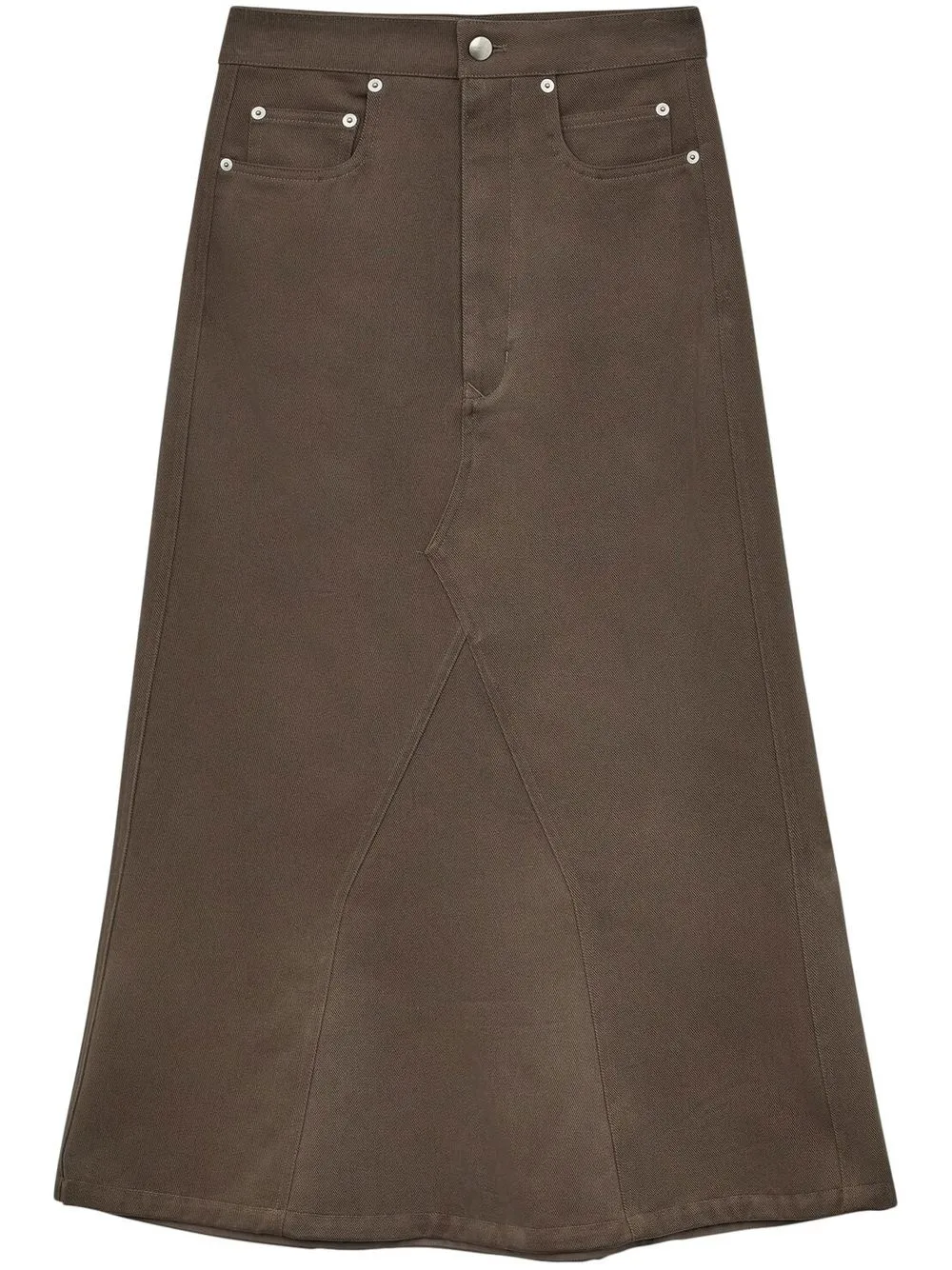 

Rick Owens knee-length godet skirt - Grey