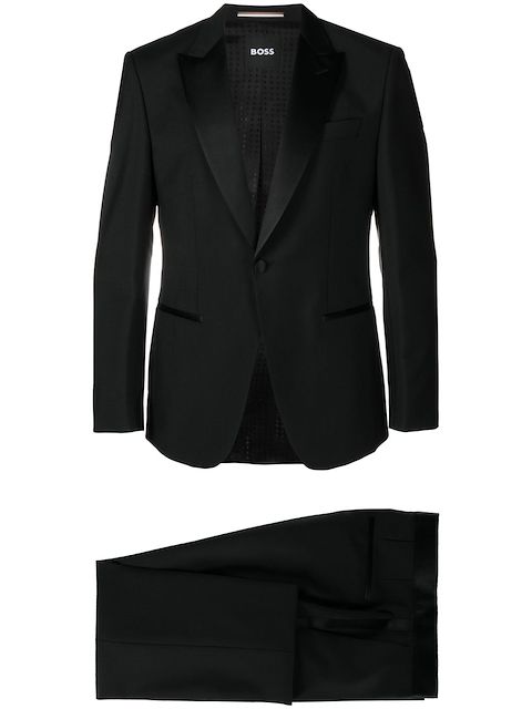 BOSS wool-mohair tuxedo suit