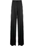 Balenciaga loose-cut stretch-satin trousers - Black