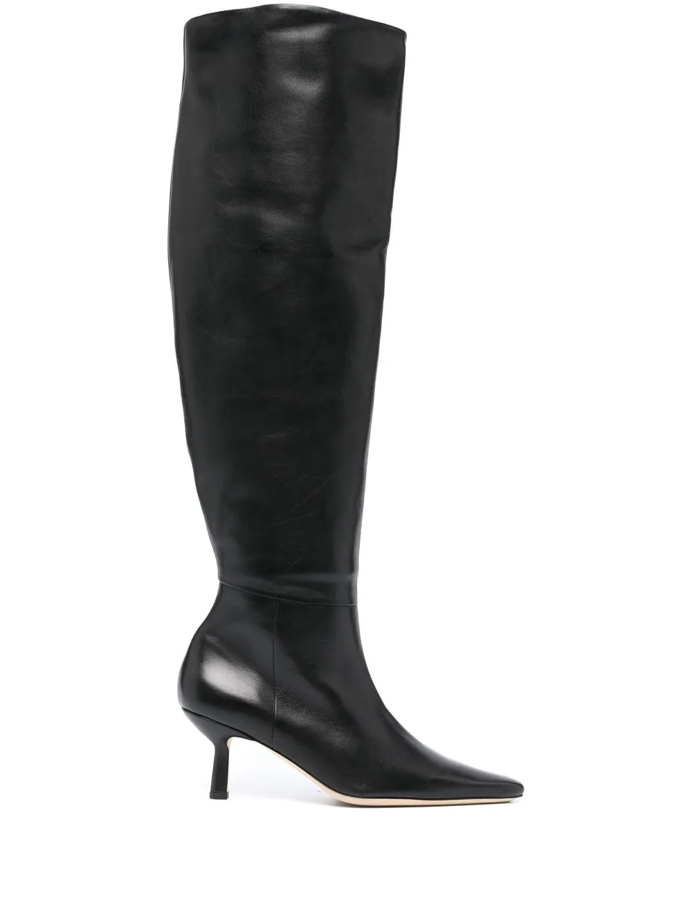 

BY FAR Meghan thigh-high 70mm boots - Black