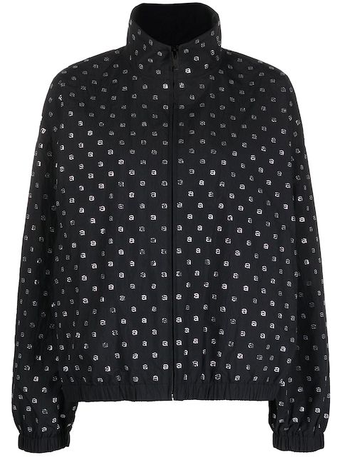 Alexander Wang chamarra bomber con estampado de lunares