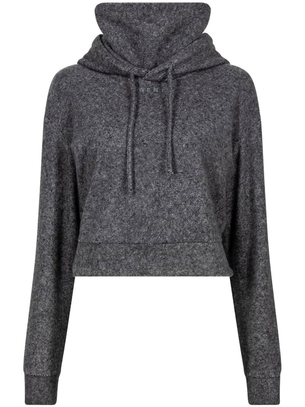 

Twenty Montreal hoodie corta con cuello de tortuga - Gris