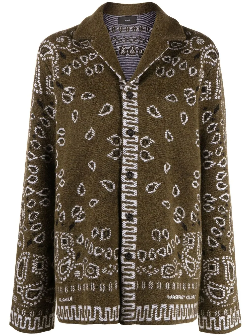 

Alanui paisley-print buttoned cardigan - Green