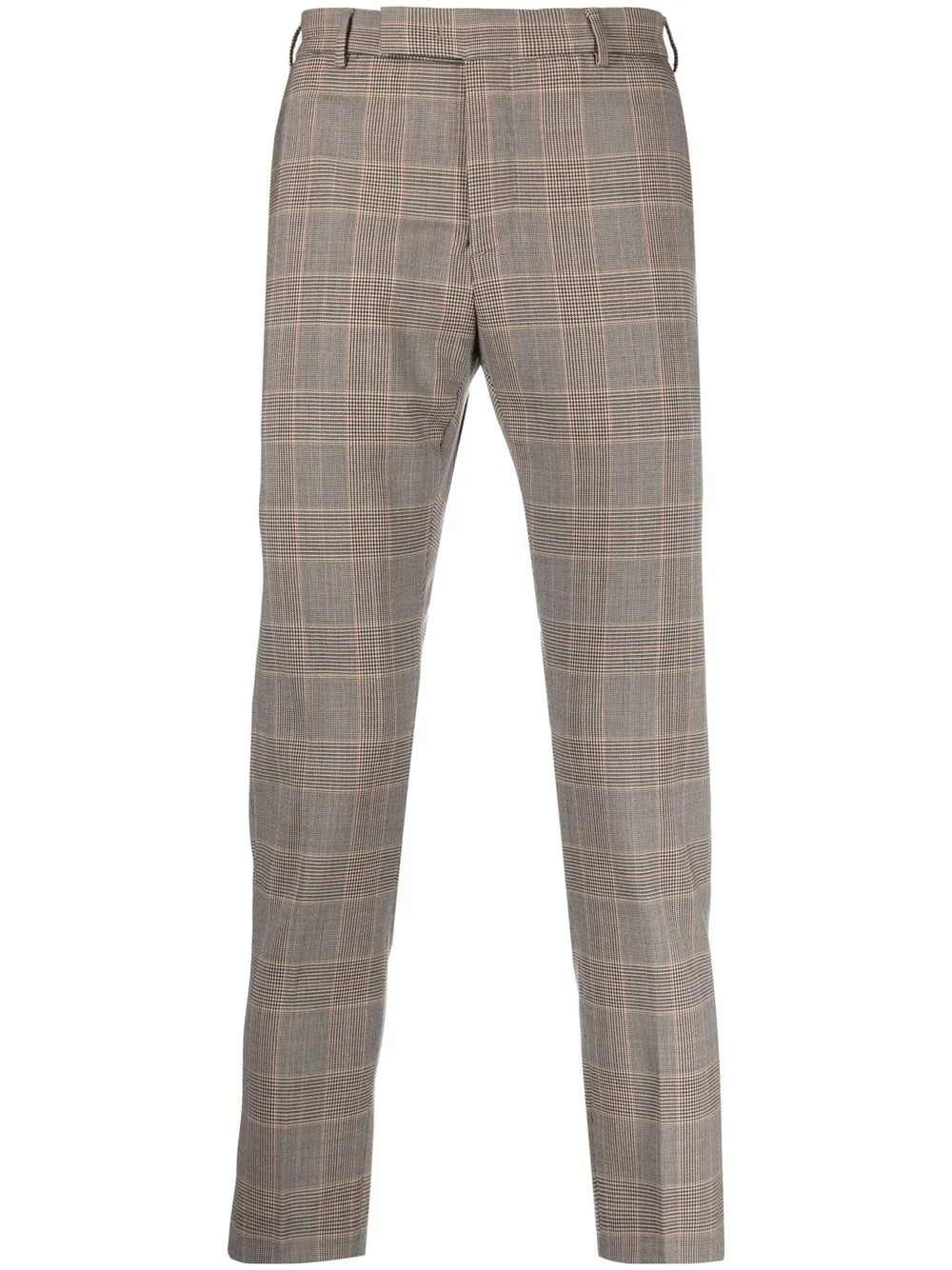 

PT Torino check print trousers - Neutrals