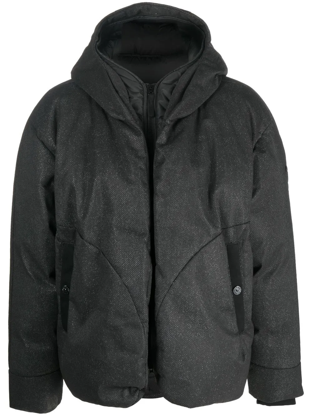 

Stone Island Shadow Project chamarra capitonada con cierre - Negro