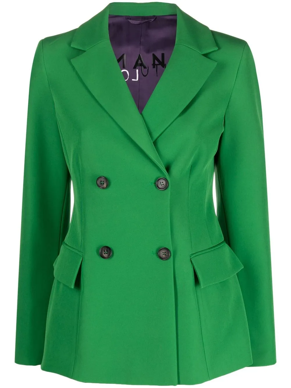 

ERMANNO FIRENZE double-breasted fitted blazer - Green