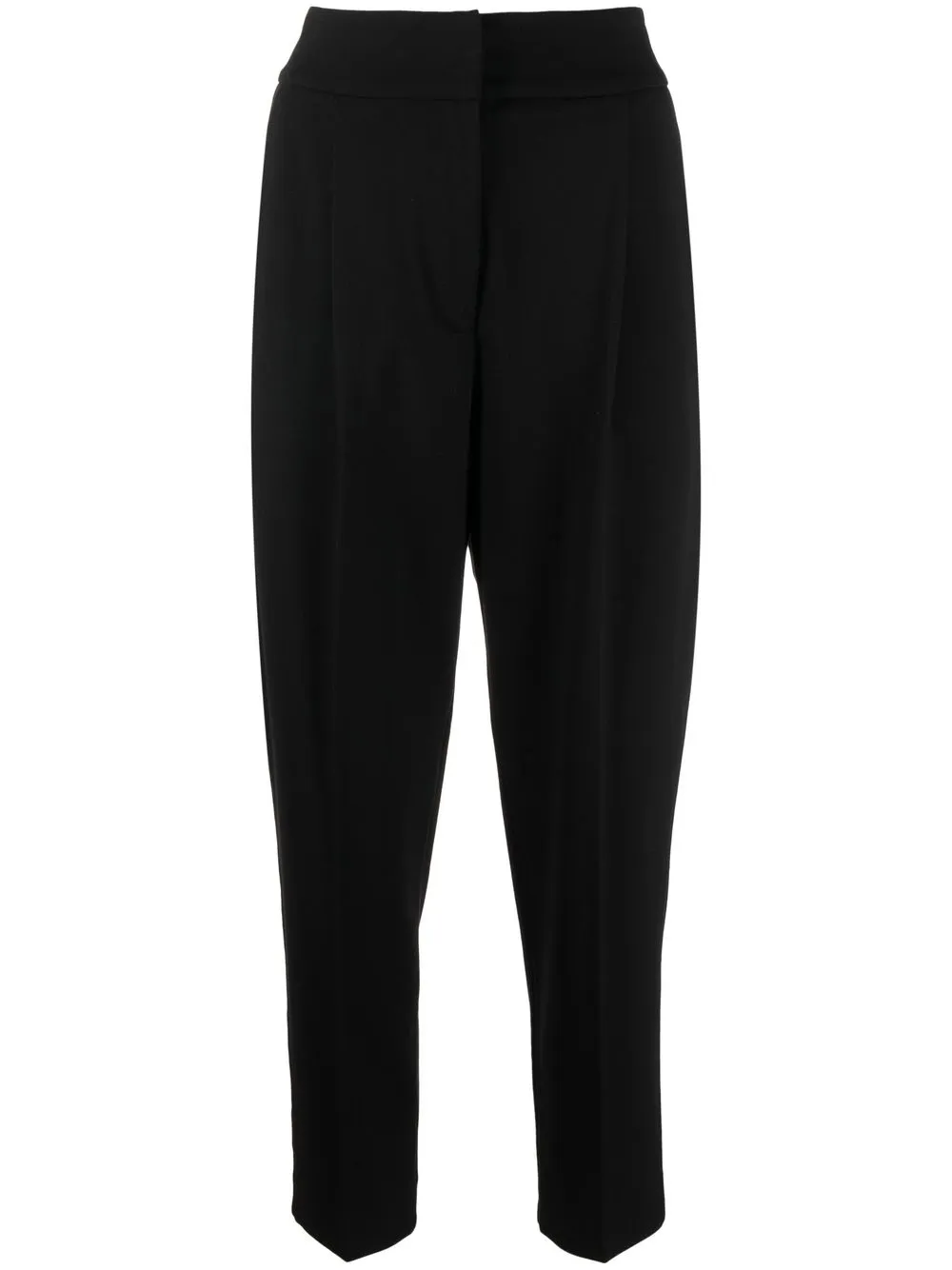 

Le Tricot Perugia cropped tapered trousers - Black