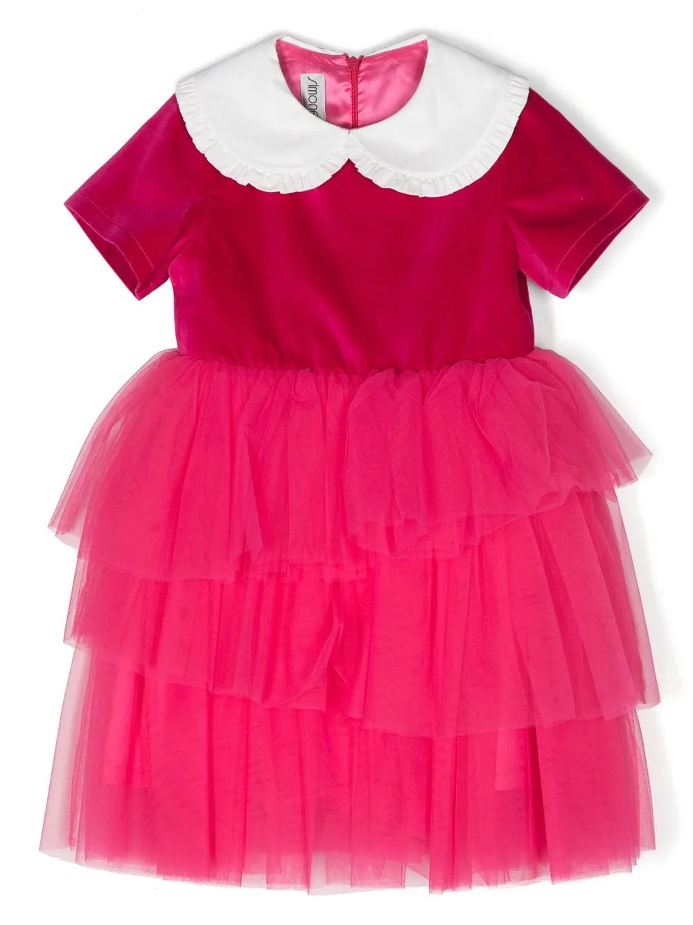 

Simonetta vestido con falda de tul - Rosado