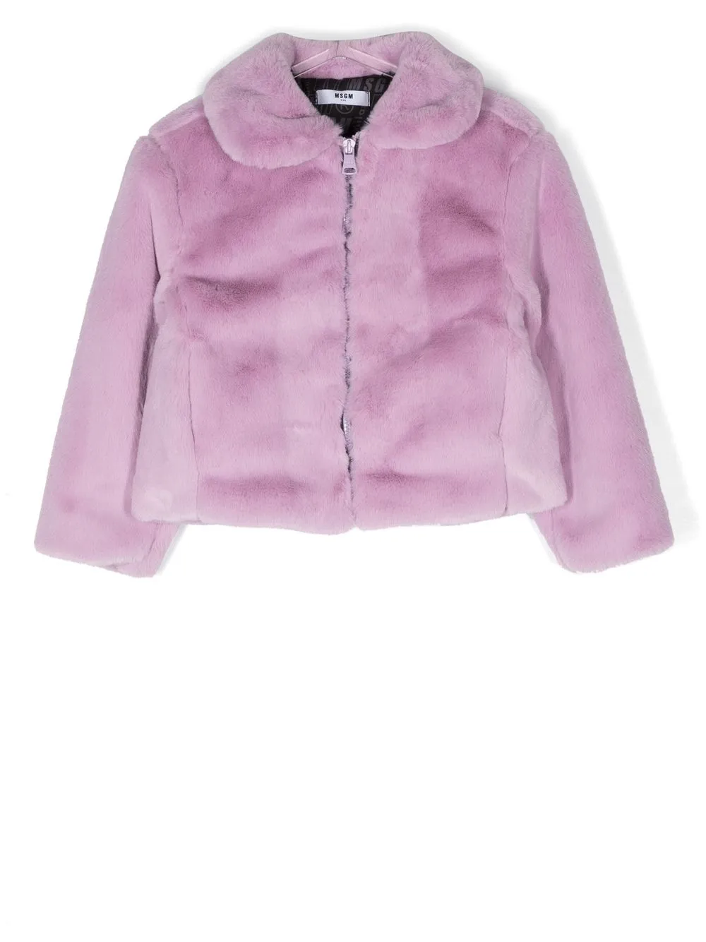 

MSGM Kids chamarra texturizada - Morado