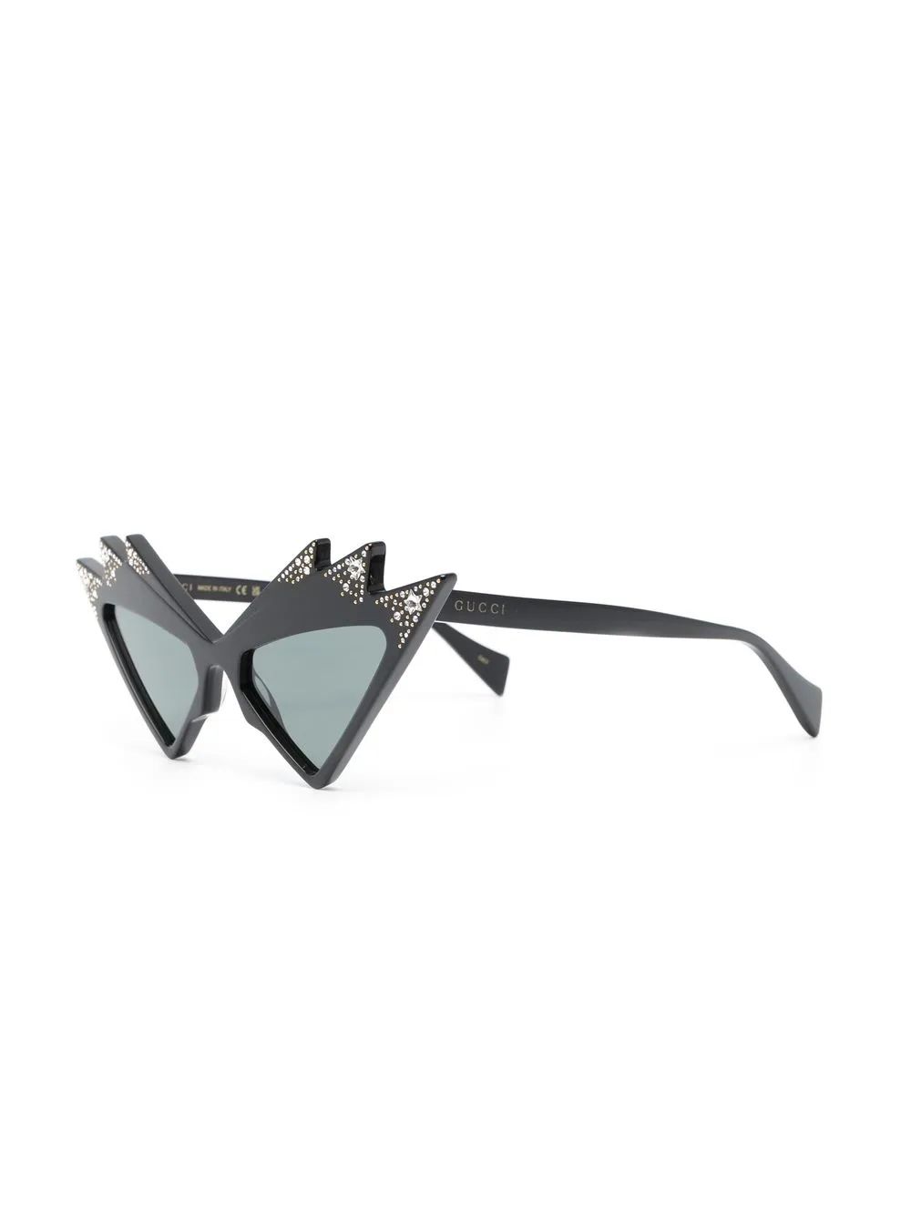 

Gucci Eyewear lentes de sol con armazón cat eye - 1012 BLACK BLACK GREY