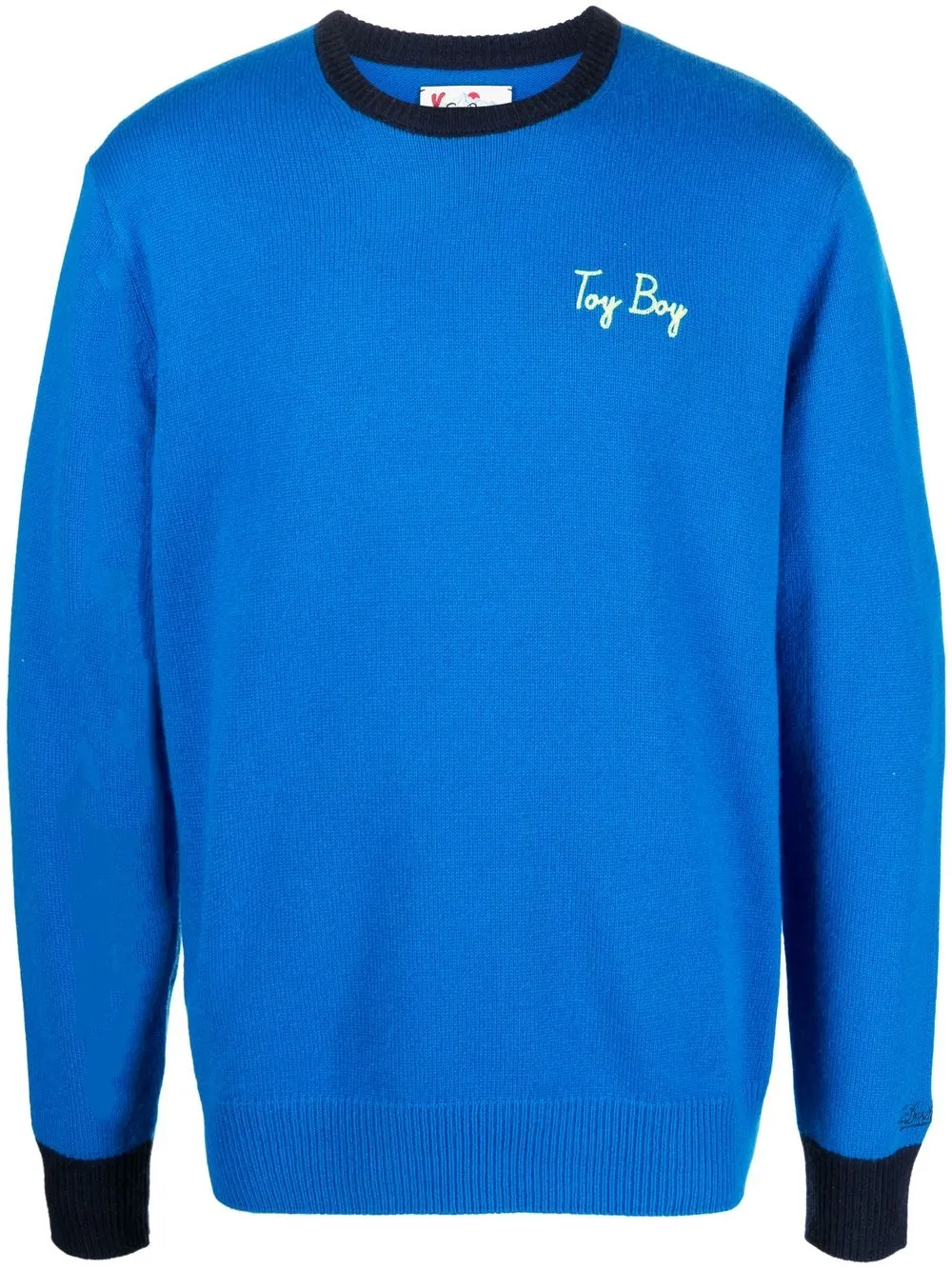 

MC2 Saint Barth embroidered-design knit jumper - Blue