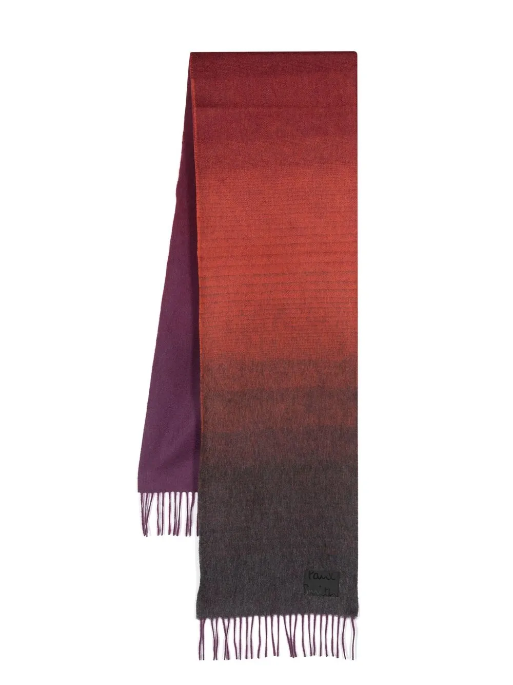 

Paul Smith cashmere ombré effect scarf - Red