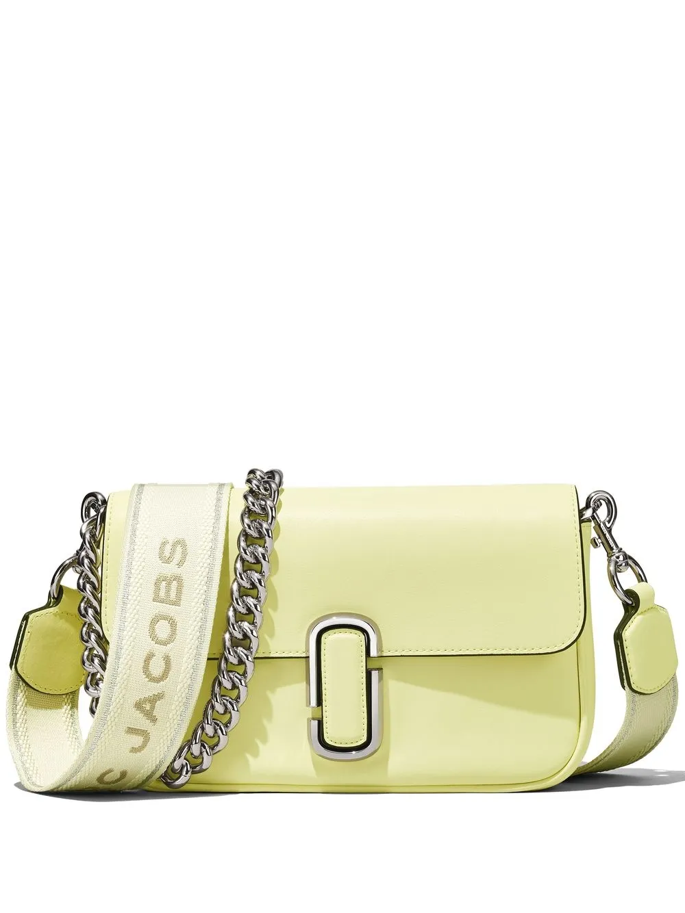 Marc Jacobs The Mini Leather Shoulder Bag In Yellow