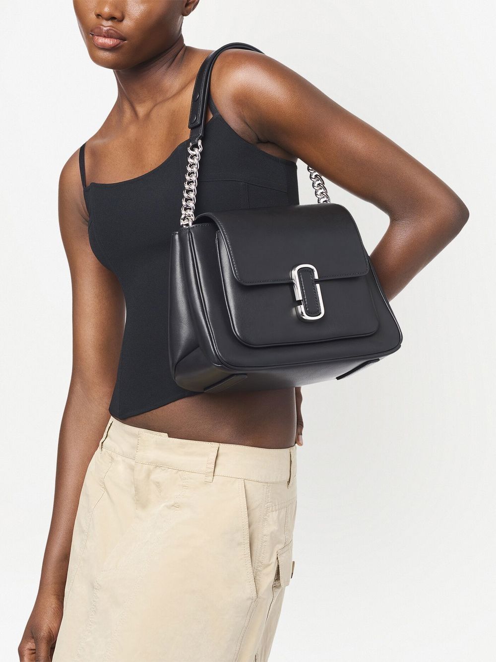 Image 2 of Marc Jacobs The Chain leather satchel bag