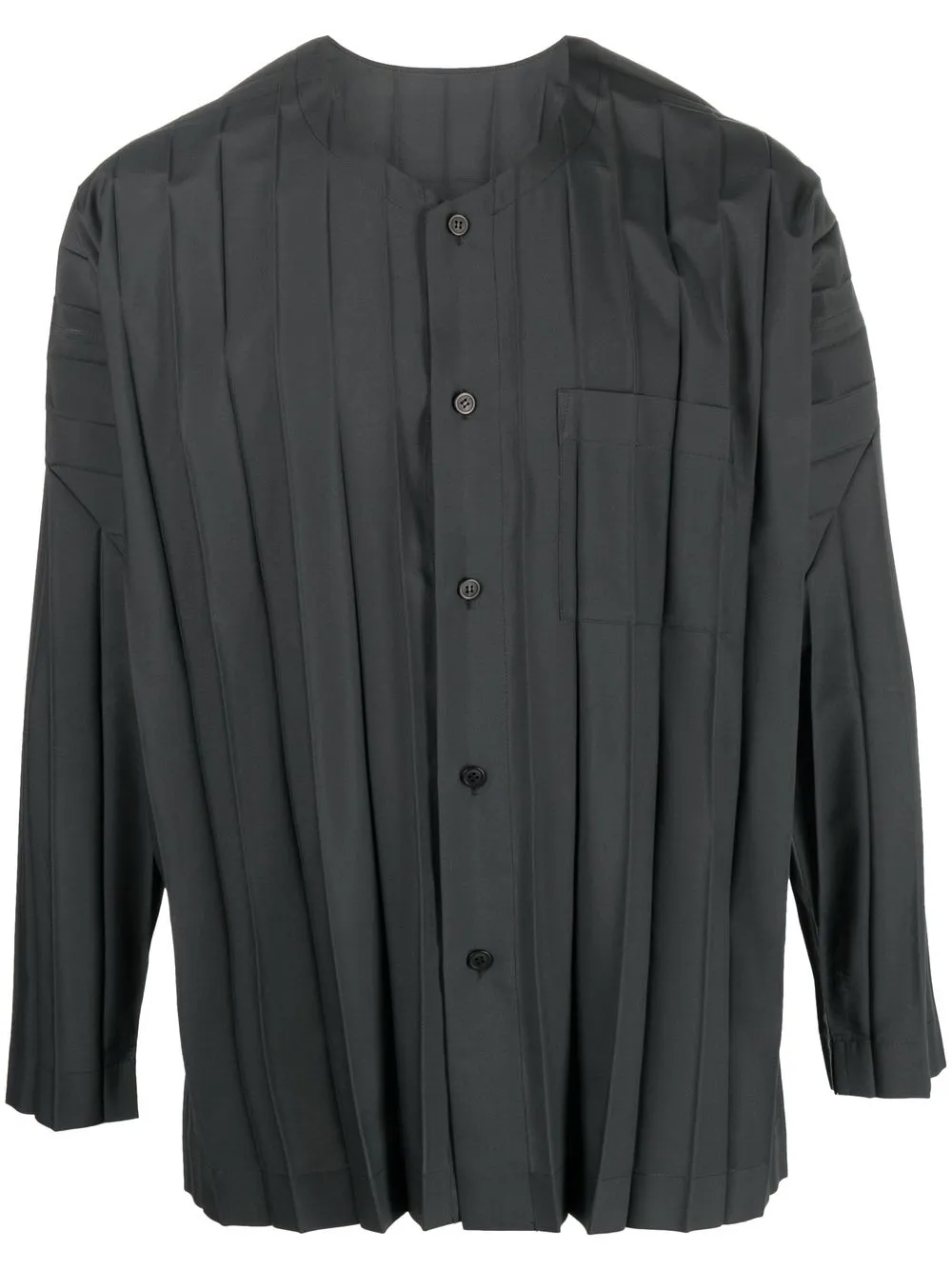 

Homme Plissé Issey Miyake pleated round-neck shirt - Grey