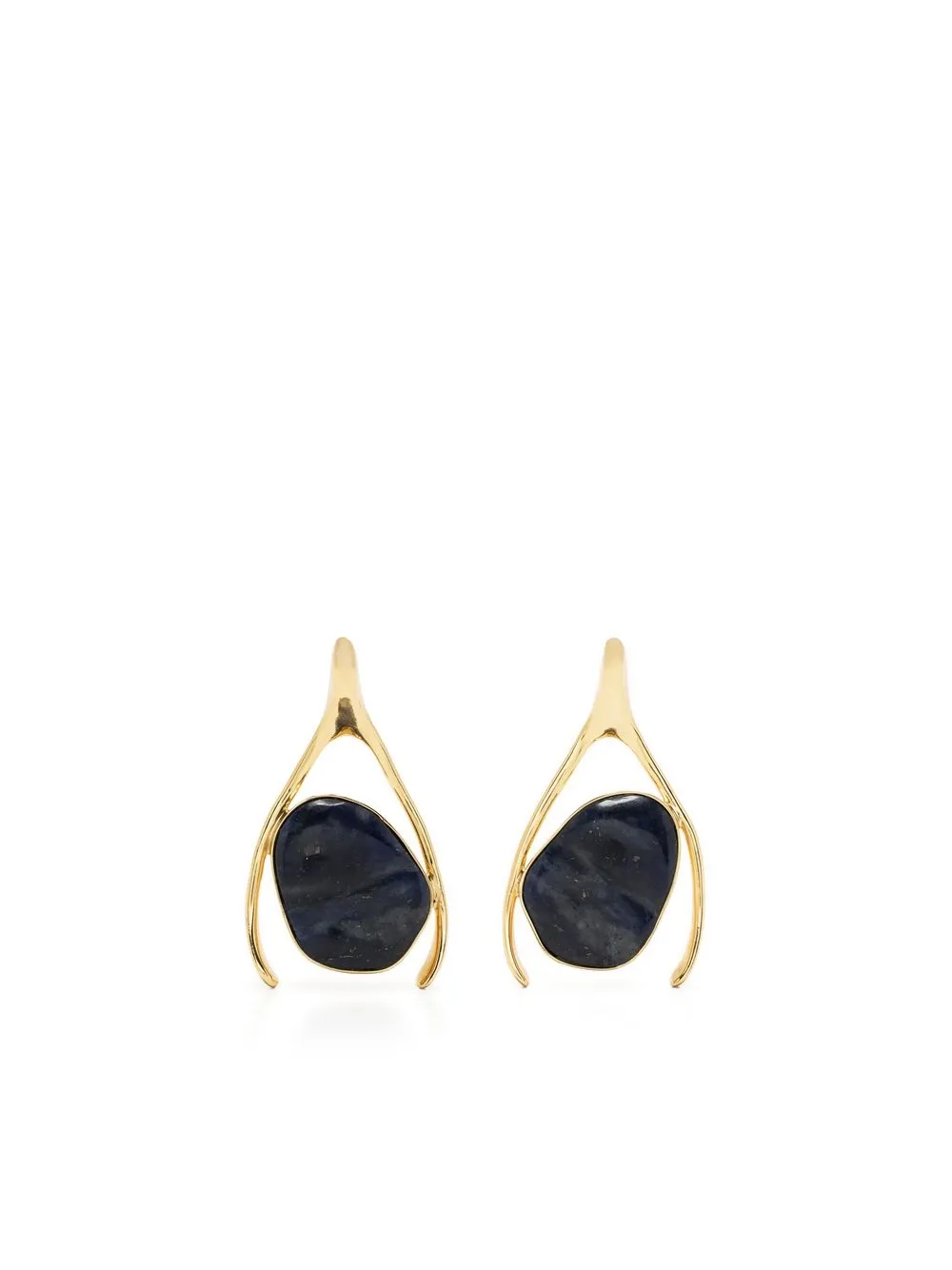 

Christopher Esber Wishbone earrings - Gold