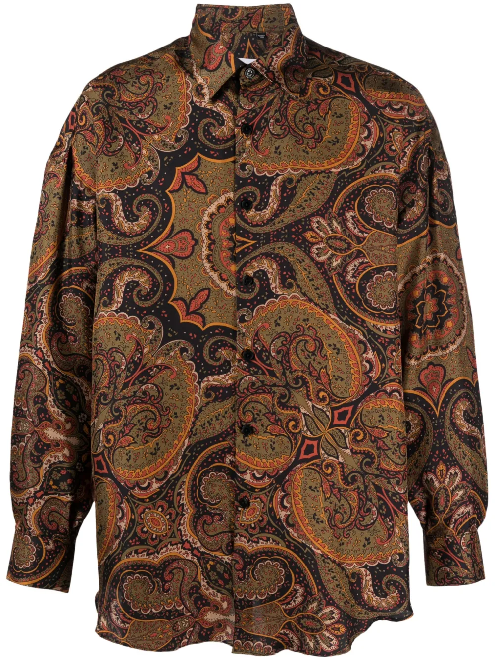 

Costumein paisley-print silk shirt - Green