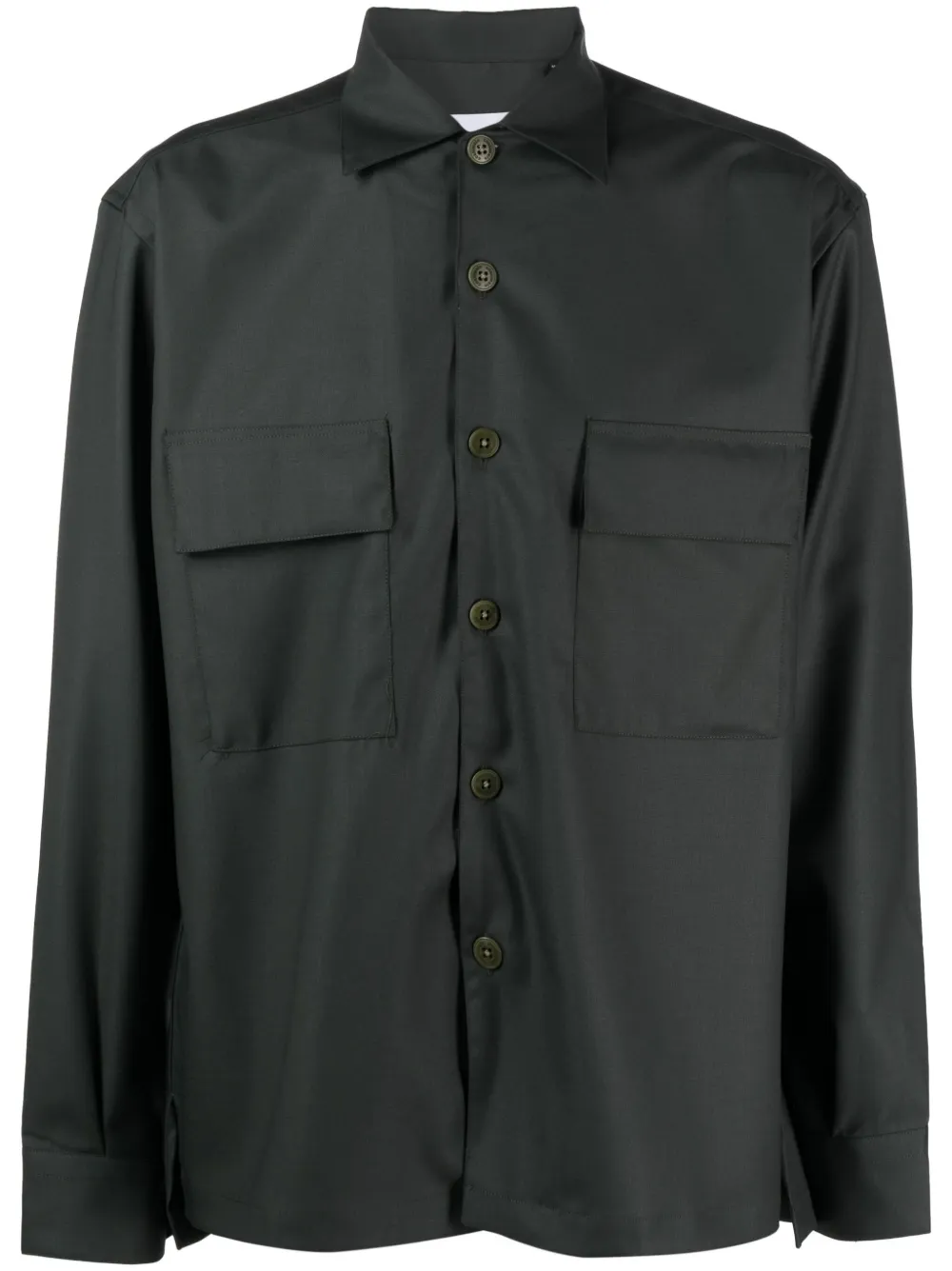 

Costumein button-up virgin wool shirt - Green